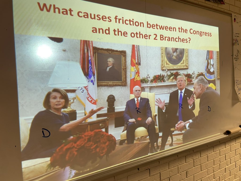 ErikAndersonMN's tweet photo. Introducing oversight today with students analyzing this work of art. #apgov #ehsgov https://t.co/qtN9dwW3uz