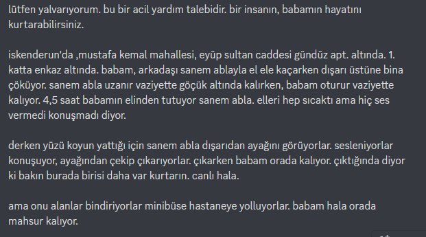 MDepremyard's tweet photo. #deprem #DEPREMOLDU #SONDAKIKA #hatay  #antakya #antakyadeprem https://t.co/d4cpJJ5oKY