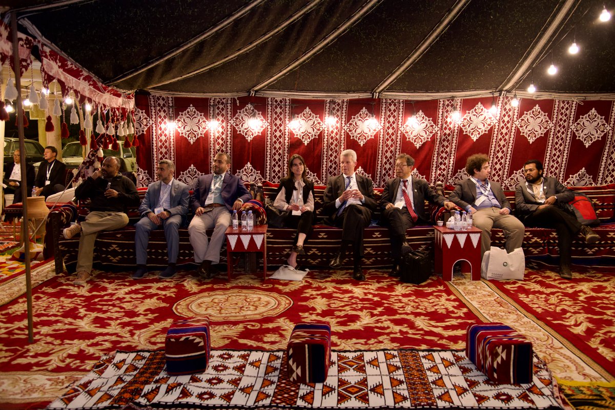 KAPSARC's tweet photo. #IAEE2023KSA is held, for the first time, in the Middle East. A region with a rich tapestry of history, culture, and stories to tell. Tonight, in Riyadh, attendees from the world over sit under the full moon to commemorate coming together and connecting.

#KAPSARC https://t.co/pryxrKeHMr