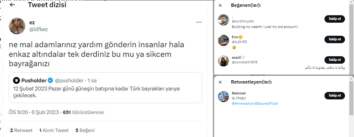 Amına kodumun aşağılık vatansız bayraksız pkklı terörist k*rtler !
Siz bilmezsiniz bir ülkede yas ilan edildimi bayraklar yarıya indirilir
Ama sizin gibi orospu çocukları bunlara sahip olmadığı için bunu bilmezler
@idfkez @kurrdishh1978 <a href="/kurd1crypto/">kurdvcrypto</a> @e_dkr62
<a href="/rozelinp/">R ⋆ ༘ ̈⋆ ̩̩͙· ⋆˚*°࿐</a> @_Celoooo7_