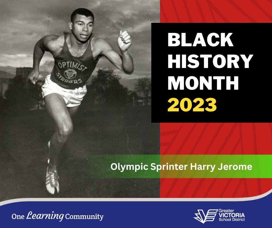 sd61schools's tweet photo. The fastest man on Earth: Harry Jerome was a Canadian sprinter and educator who set 7 world records. Jerome also taught in Vancouver and helped create Canada’s Ministry of Sport. Learn more about Jerome and other exceptional Black Canadians on our website: https://t.co/8i8WnJN6tj https://t.co/OWRbZXyCQj