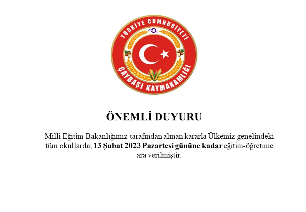 T.C. Çaybaşı Kaymakamlığı (@c_caybas) on Twitter photo 