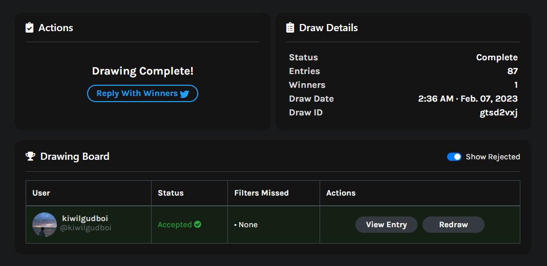 Our winner has been drawn! 

Congratulations to @kiwilgudboi 🏆

Please DM us to receive your prize!

#NervosNetwork #Godwoken #Giveaways #NFTGiveaway #CKB $CKB