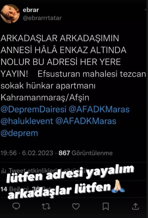 MDepremyard's tweet photo. #deprem #DEPREMOLDU #SONDAKIKA #hatay  #antakya #antakyadeprem #adıyaman #adiyamandeprem https://t.co/TTqb6ATCst