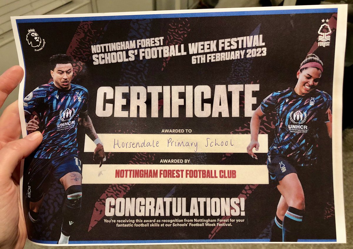 Great afternoon at the Nottingham Forest Schools’ Football Week Festival. Thanks <a href="/NFFC_Community/">Nottingham Forest Community Trust</a> for organising and hosting ⚽️ thanks for coming with us <a href="/Morgan_Ian_S/">Ian Morgan</a>  <a href="/HorsendalePS/">Horsendale Primary</a>
