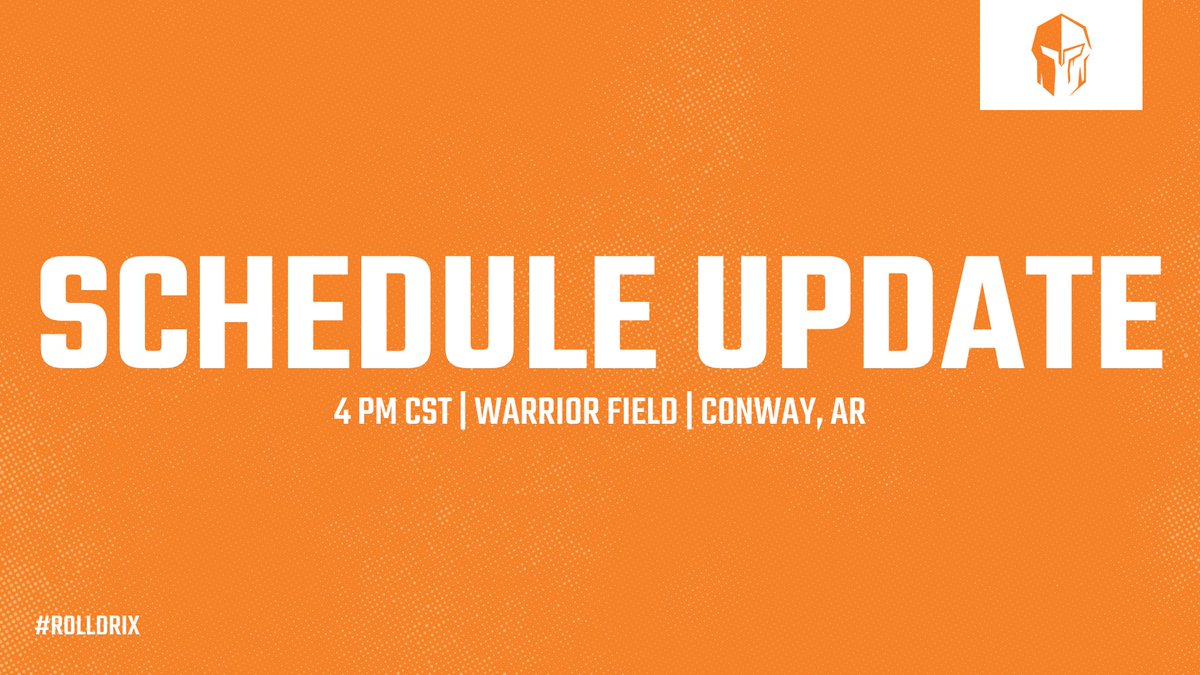 🚨SCHEDULE CHANGE 🚨

Tomorrow's game against Ozarks will now be played at Warrior Field! 
First pitch is at 4:00 pm.