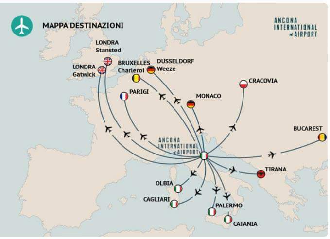 marcheitaly's tweet photo. Ancona International Airport
Le destinazioni verso cui possiamo volare da Ancona International Airport, https://t.co/eAY95Jb1KB