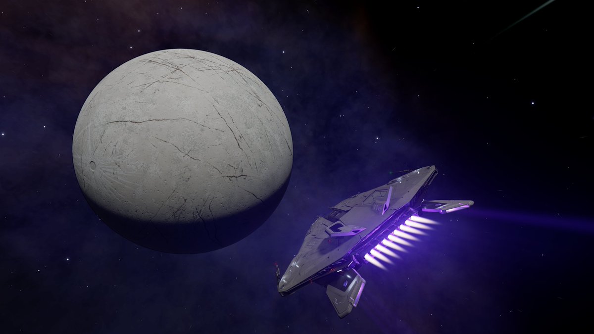 seismicbudgie's tweet photo. CMDR Seismic Budgie
#stellarscreenshots 
#EliteDangerous
The planet has 6 biological signals...

FULL THROTTLE!! https://t.co/Nw9uKfcau8