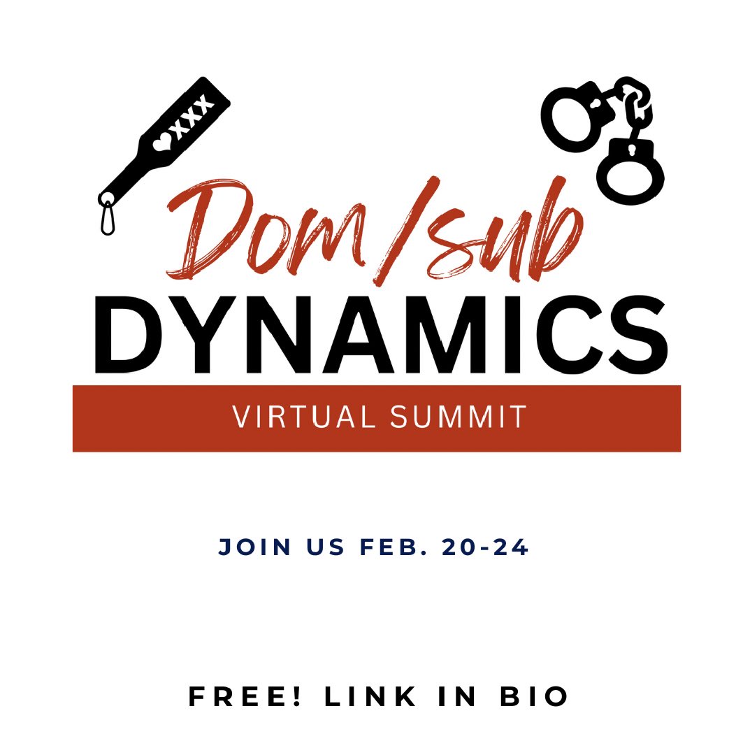 I was asked to do a presentation regarding Dominant/submissive dynamics and I’m happy to finally announce that it’s happening!!!! Thank you <a href="/Domsubliving/">Dom Sub Living</a> for this wonder opportunity! Go to my Instagram page for more info!