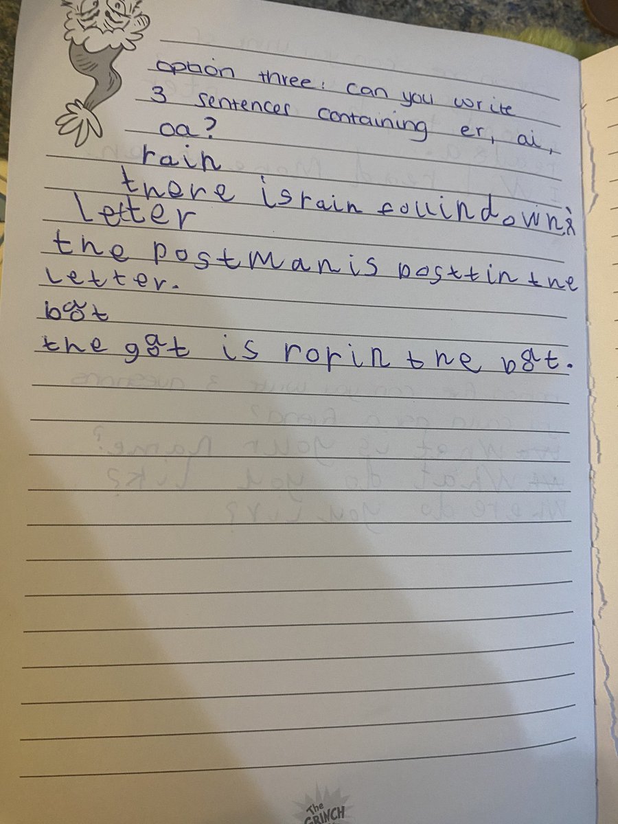 bethanyjayde95's tweet photo. @FellDykePrimary @wynn19jaw FRS homework from the past couple weeks. #year1homework #pinkclass https://t.co/g6H1rHKlPT