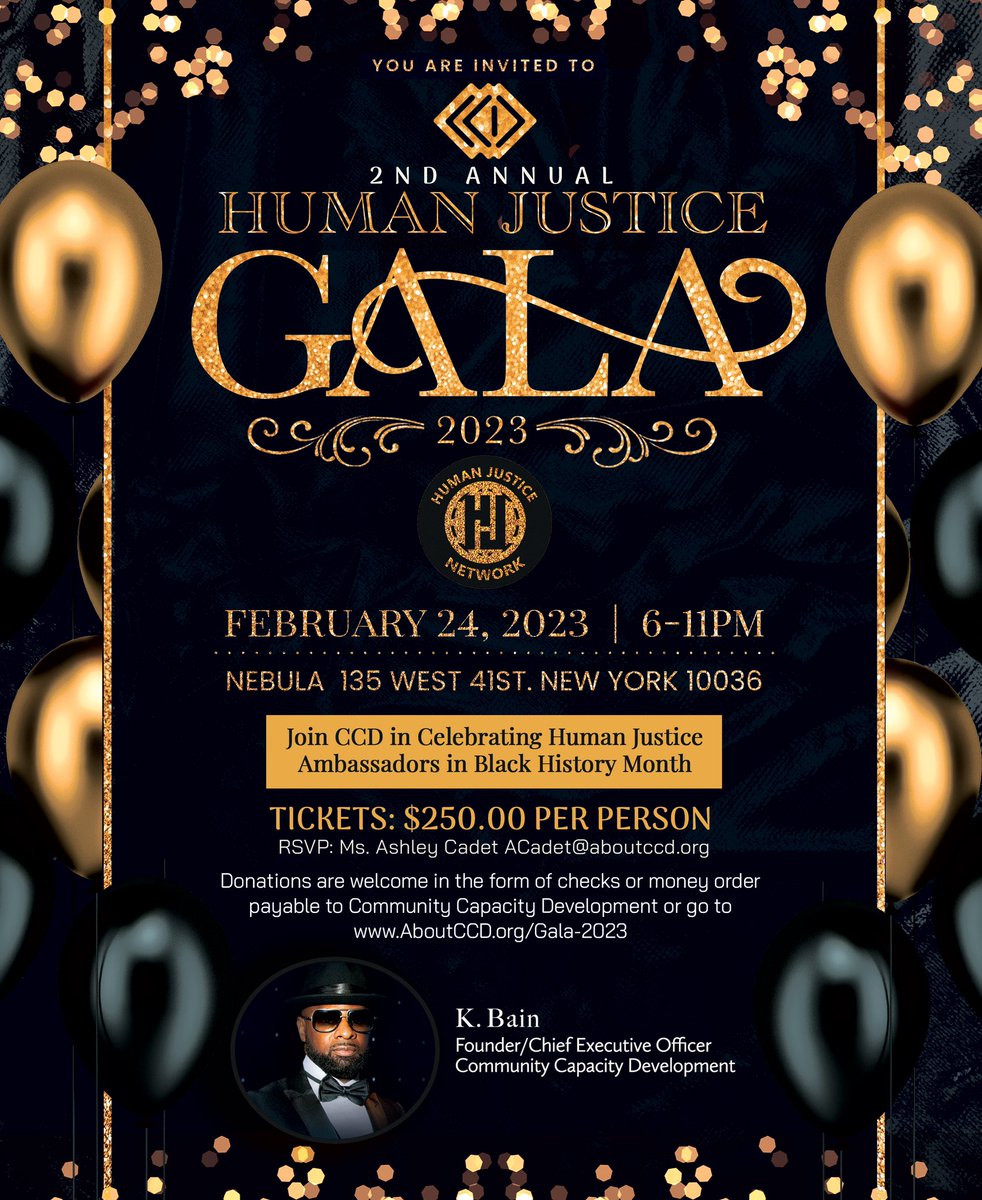 Join us for our 2 annual Human Justice Gala on Friday, February 24th at @nebulanewyork

For tickets go to aboutccd.org/gala-2023
