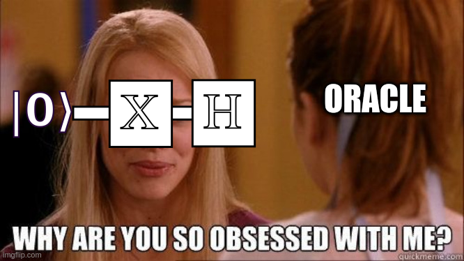 AlbertoMaldoQC's tweet image. It&apos;s the best tip when you look at the Deutsch, Grover, Berstein-Vazirani algorithms. #QHack2023 @PennyLaneAI