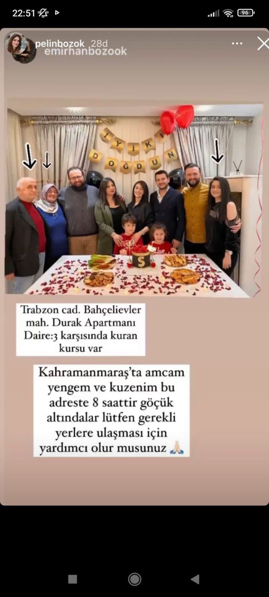 ARKADAŞIM GÖÇÜK ALTINDA LÜTFEN YARIM EDİN!! TRABZON CADDESİ BAHÇELİEVLER DURAK APARTMANI  KAHRAMANMARAŞ ACİL ŞÜTFEN