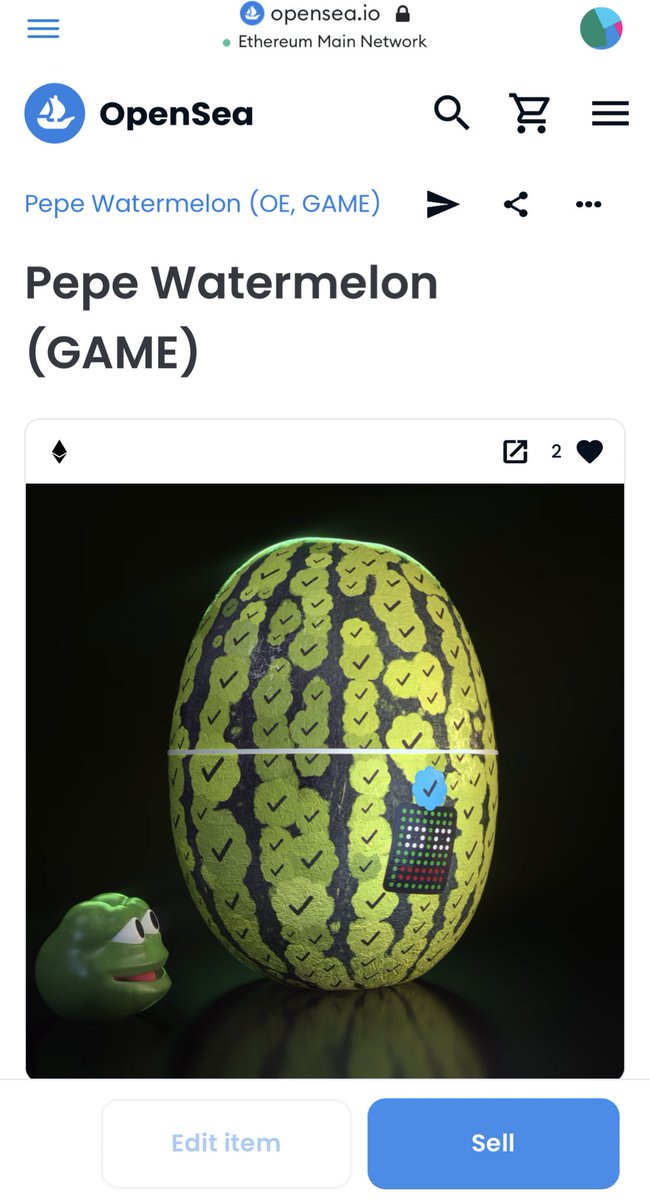 smbtosmb's tweet photo. @tkach_tem 🐸🍉💣 42 hours till second round 🐸

Pepe Watermelon may or may not be explode 🐸🍉

OE, game in which 42% of the mint amount goes to whoever explode the watermelon first

Inspired by 
@Vince_Van_Dough 
@jackbutcher 
#pepe https://t.co/HmShaCSXWQ