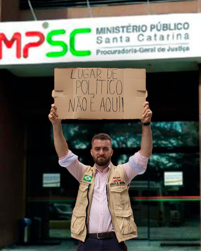 JonataMendes_sc's tweet photo. LUGAR DE POLÍTICO NÃO É NO GAECO OU NA POLÍCIA FEDERAL.

Político honesto não para aqui. https://t.co/V5P7WWLO8P