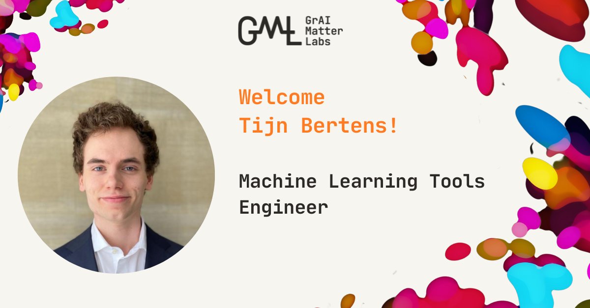 We are pleased to welcome Tijn Bertens as a ML Tools Engineer! Tijn holds a MS Degree in Computer Science &amp; Engineering from the Eindhoven TU. In his spare time, Tijn enjoys fitness, bouldering, playing the guitar, and playing video games!
More #careers: graimatterlabs.ai/careers