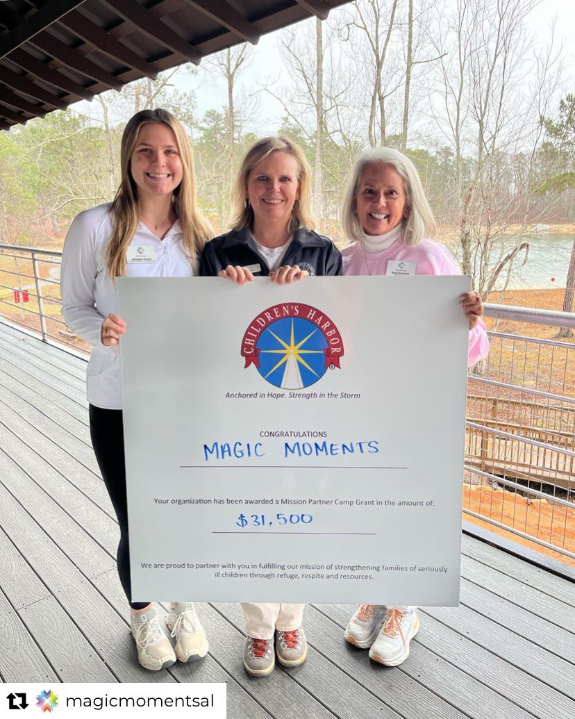 We are so grateful to partner with Magic Moments and many other organizations to serve families with children who have a serious illness. Thank you for all you do for these kids and their families! ❤️