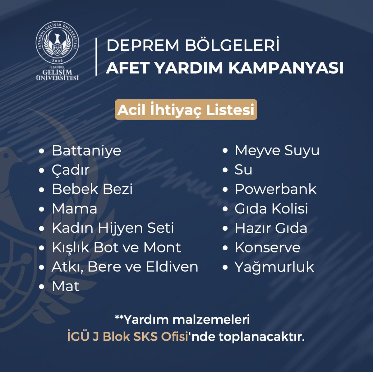 #deprem #depremdiyarbakır #depremhatay #depremadıyaman #depremgaziantep #depremadana #depremkahramanmaras #depremmalatya #depremkayseri #DEPREMOLDU #AFAD #gelişimüniversitesi #İstanbul