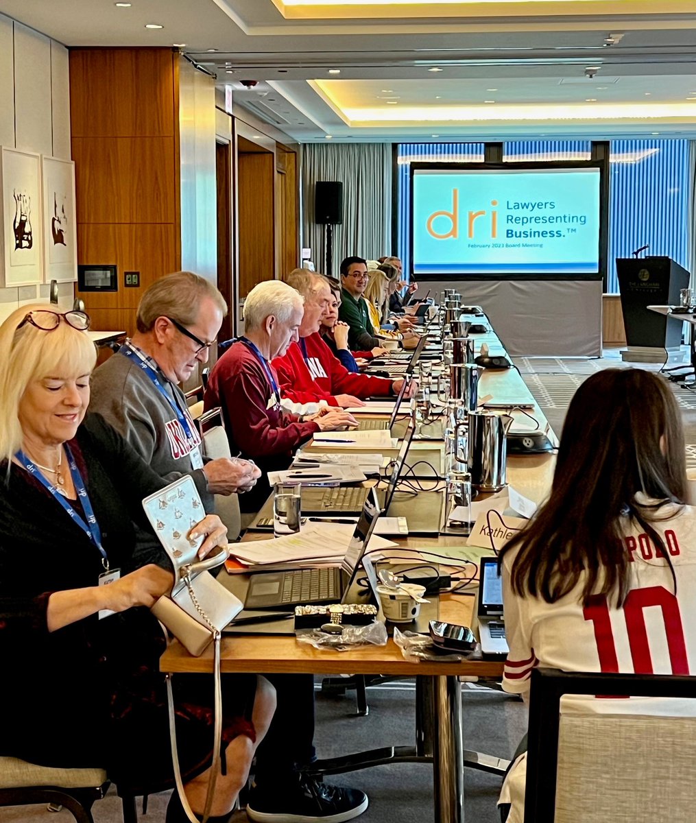 DRICommunity's tweet photo. Kicking off the #DRIBoardMeeting in Chicago. We’re excited to help grow this incredible organization with the dedicated #DRICommunity!  

#DRILawyer #DRIforLife #Attorneys #Law #Litigation https://t.co/PkvoWt767T