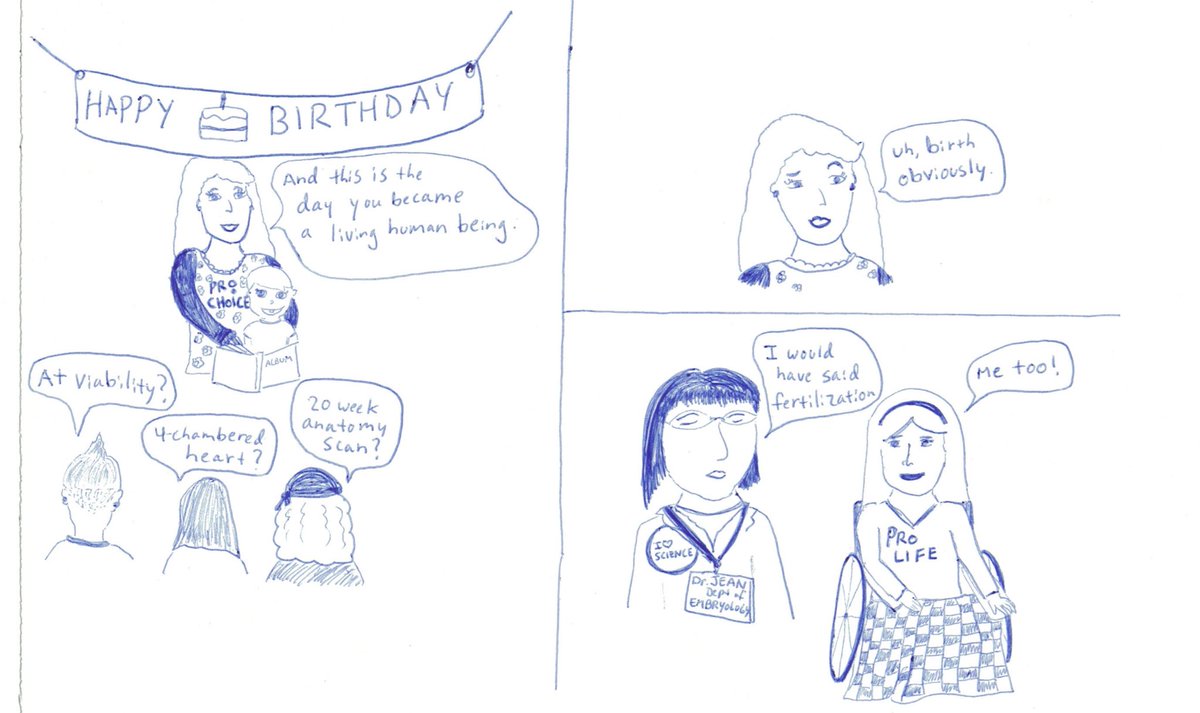 PollyCartComics's tweet photo. “Birth, obviously” 
Credit @to_discussion for the idea https://t.co/x4UwYTM3CB