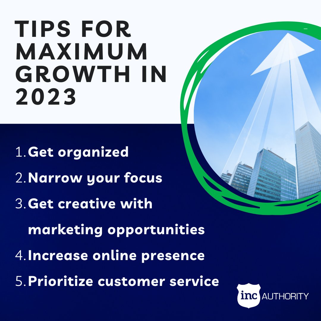 IncAuthority's tweet image. #MONDAYMOTIVATION 
Tips for Maximum Growth in 2023

#setupforsuccess #businessowner #incauthority #startnow