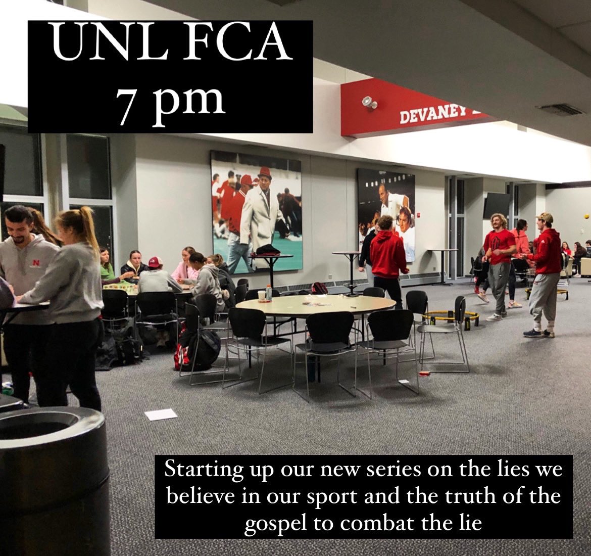 Join us on Tuesday nights, 7 pm, 4th floor west stadium!