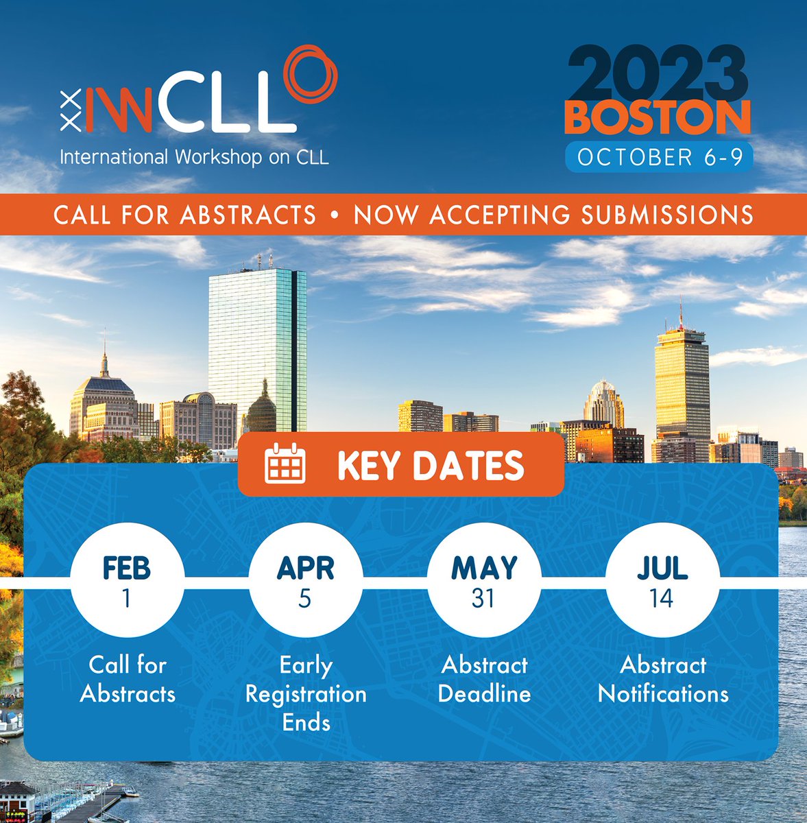 #iwCLL2023 — Now accepting abstract submissions! Review abstract submission guidelines & submit here: loom.ly/Y9MaYKw The submission deadline is May 31, 2023 at 11:59 pm EST. Learn more at IWCLL2023.ORG.