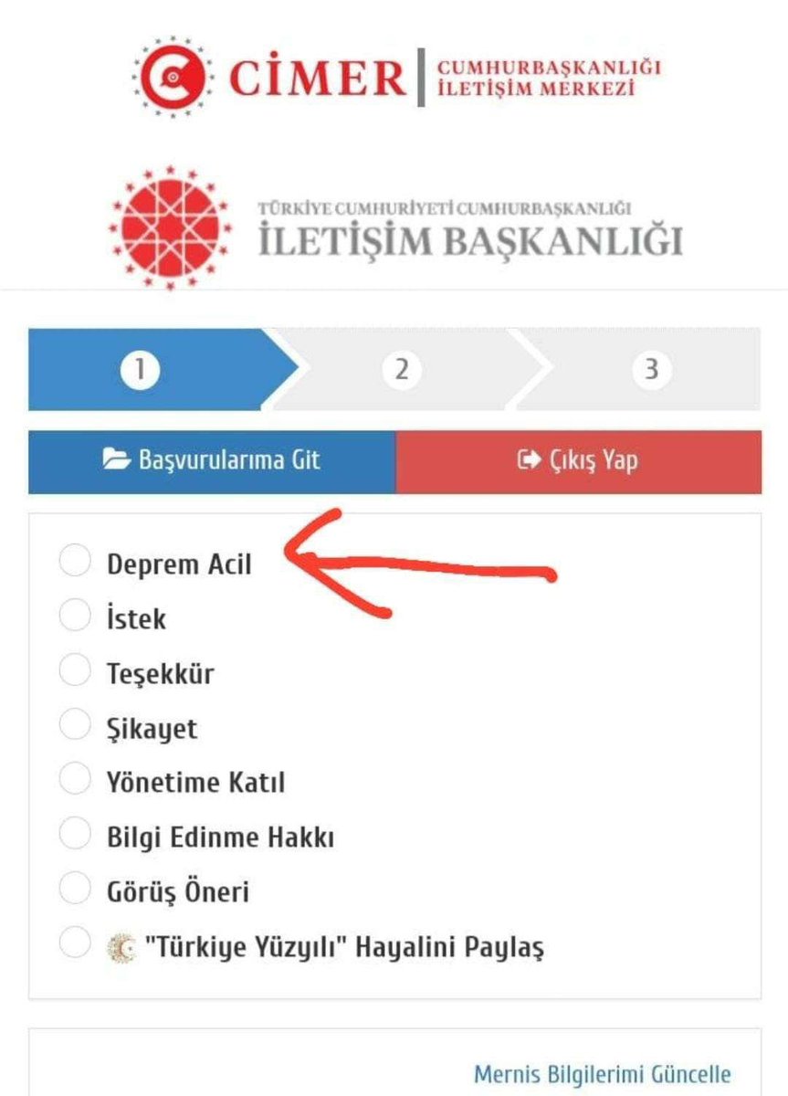 Cimer'de deprem acil sekmesi aktif ve anında cevap geliyor haber alamadığınız yakınların adresini ismini soyismini numaralarını da ekleyip başvuru yapın lütfen. 

ÇOK ÖNEMLİ PAYLAŞALIM LÜTFEN!