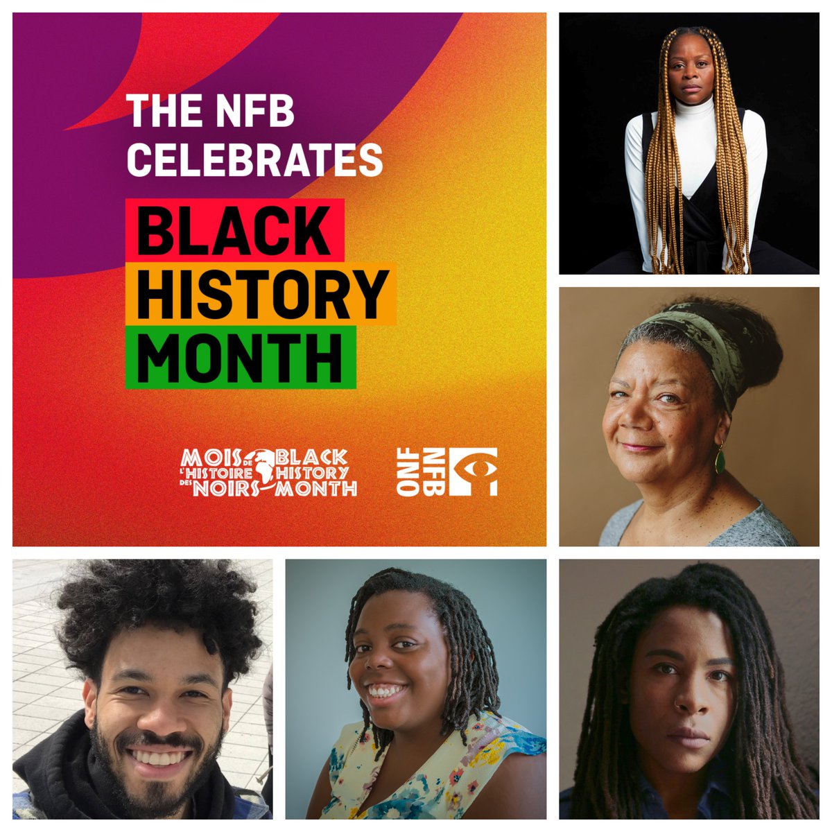Our #BlackHistoryMonth celebrations continue! ✌🏿🎉 Don't miss these upcoming virtual discussions with filmmakers @val_bah, Tatiana Zinga Botao, @cdfoggo, Bogdan Anifrani-Fedach and @josianefilms → bit.ly/BHM23nfb #BHM2023 #NFB