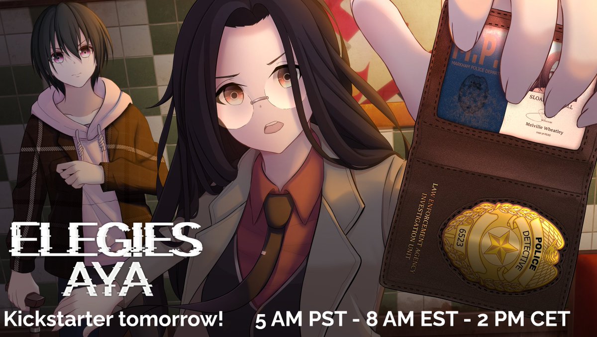 DreamSquircle's tweet photo. 📣Announcement📣
Our Kickstarter will launch tomorrow (Feb 7th) at:

- 5 AM PST
- 8 AM EST
- 2 PM CET

With your support we can improve ELEGIES: Aya even further with additonal sprites, CGs, voice acting and even console ports!🙏

https://t.co/AxrMoKAnnQ

#visualnovel #indiegame https://t.co/m7FiYm97bk