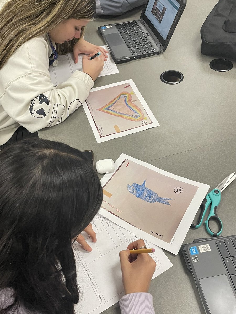 It’s that time for the year again! Fashion Design 1 students at @KleinCain are collaborating with Kindergarten classes at @MetzlerKISD to turn Kindergarten students imaginary creatures into stuffed animals! #crosscurricular #kleinisdprsquad @KISD_CTE @AmandaPosterick