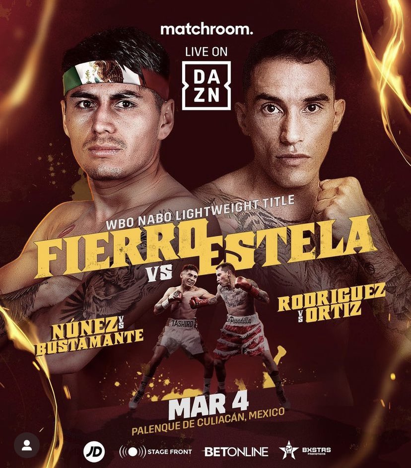 Tashiro Fierro (@tashirofierro) on Twitter photo 4 Marzo ,Culiacán Sinaloa 🥊💪🏻
#TeamFierro #4Defensa <a href="/MatchroomBoxing/">Matchroom Boxing</a> <a href="/bxstrs/">Bxstrs Promotions</a> <a href="/ChavaESPN/">Salvador Rodriguez</a> 4 Marzo ,Culiacán Sinaloa 🥊💪🏻
#TeamFierro #4Defensa <a href="/MatchroomBoxing/">Matchroom Boxing</a> <a href="/bxstrs/">Bxstrs Promotions</a> <a href="/ChavaESPN/">Salvador Rodriguez</a>