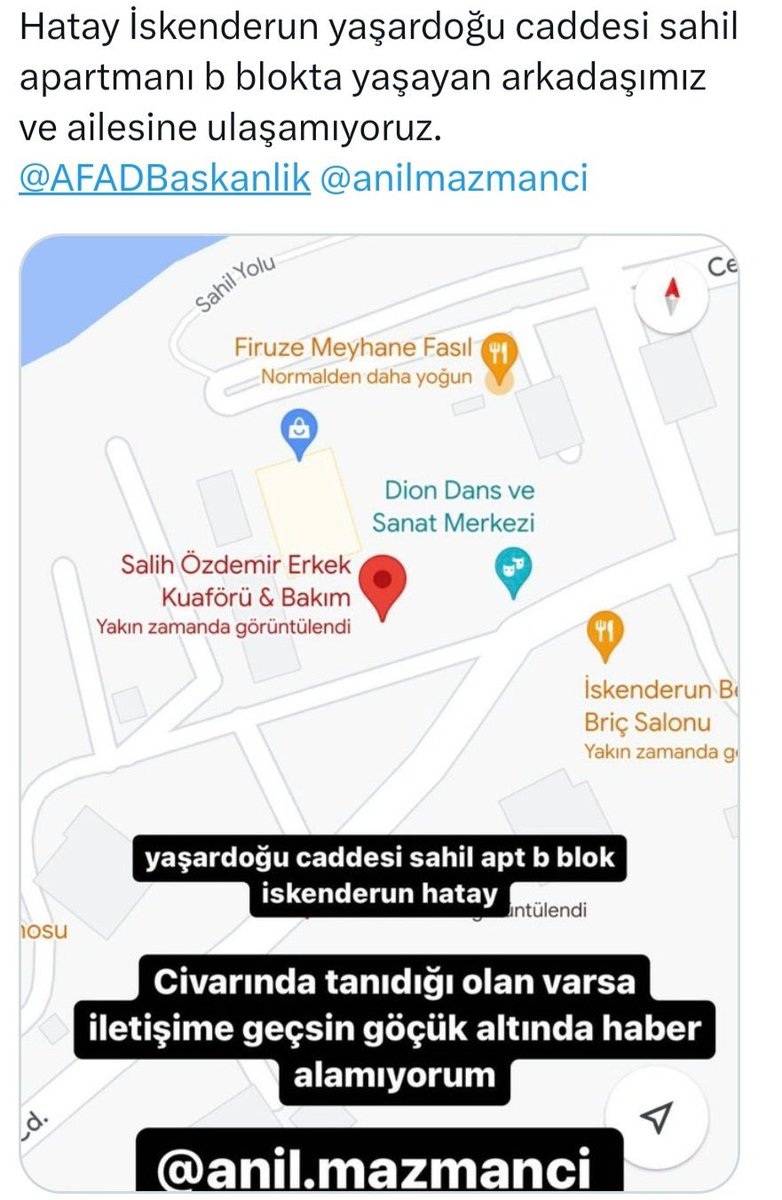 SelcukUNIGFB's tweet photo. #hatayyardimbekliyor #hataydepremi #AFADhatay #HataySiziBekliyor #Hatay #deprem #acildurum https://t.co/f3gE1YCirX