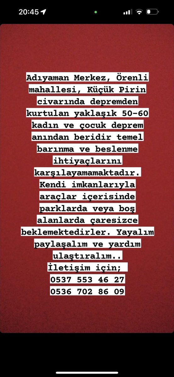 faamanur's tweet photo. @otekidunyali #adıyaman #deprem https://t.co/k3q1XoQQch