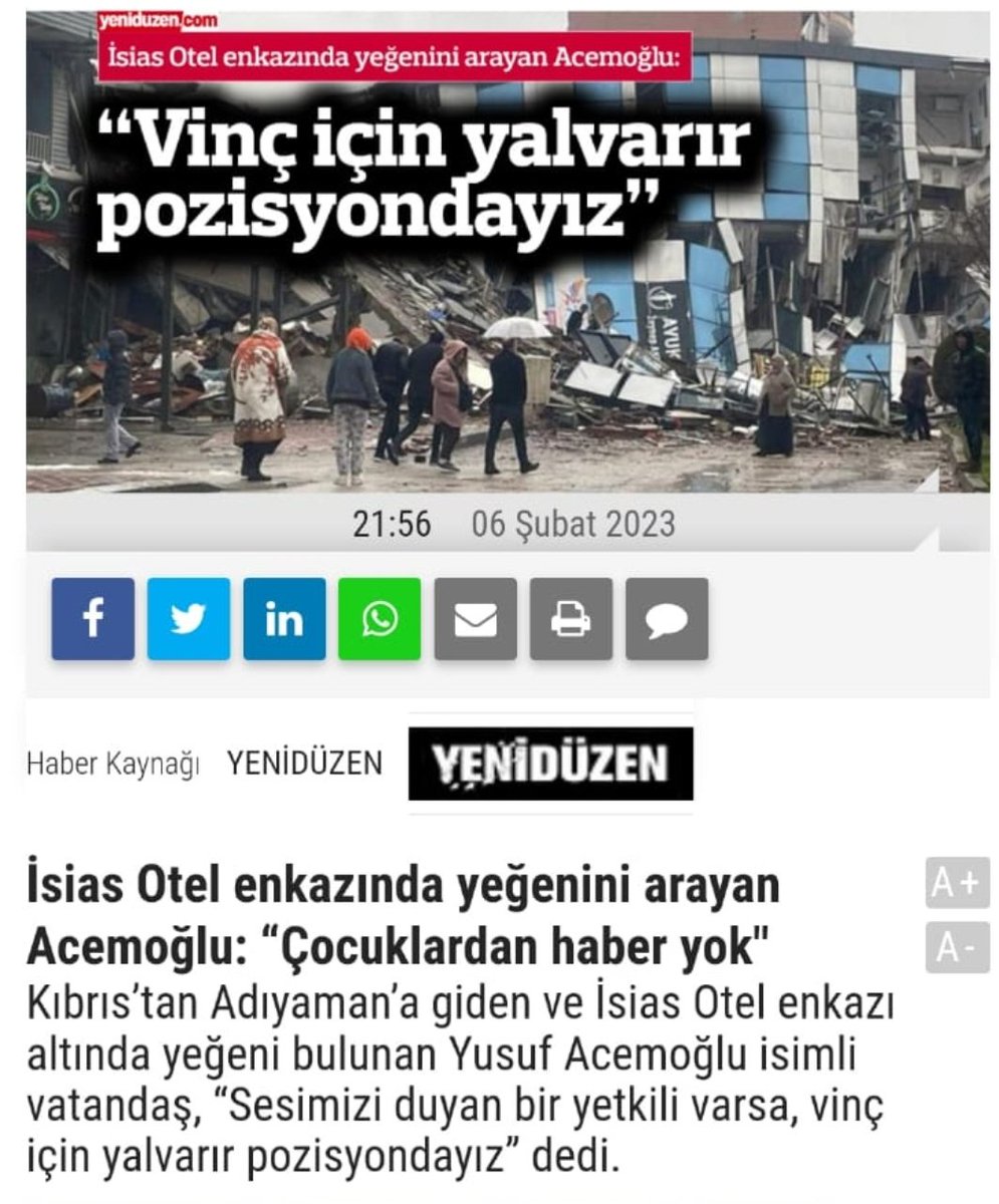 YASİN ATLIHANDAN Daha hiçbir haber alamadık lütfen paylaşalım Allah rızası için #isiasotel #ADIYAMAN #YARDIMEDİN #deprem