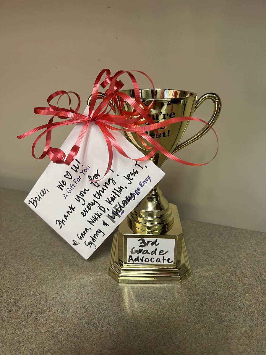 Our 3rd grade team surprised me with a “3rd grade advocate” trophy last week and I couldn’t be more excited about it. Being an AP has so many roles and responsibilities… but I am most honored to be an advocate for our staff and students to support them where they need. #1LISD