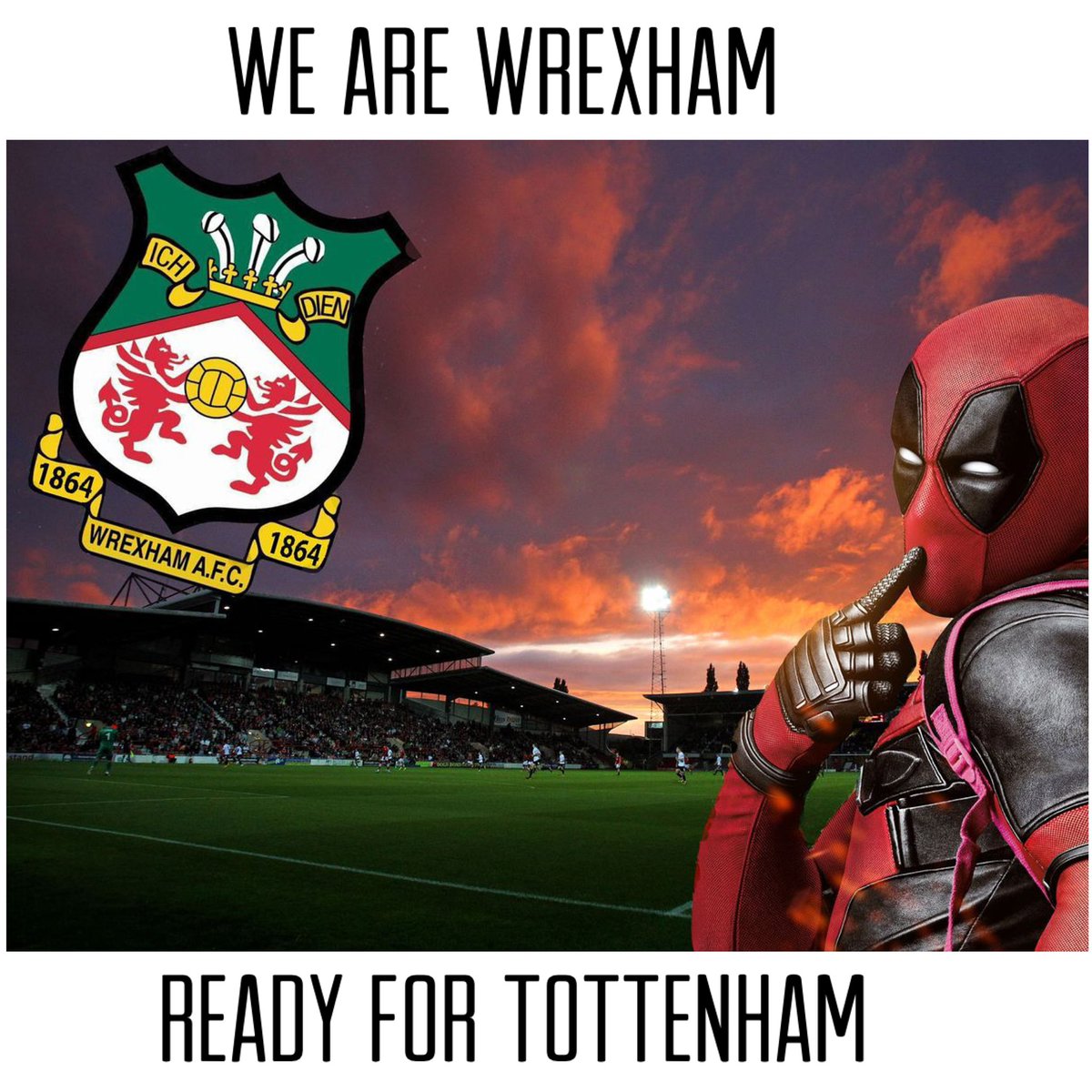 Join us to watch Wrexham beat Sheffield Utd in FA Cup Replay, Tuesday 7th February 2.45pm #RyanReynolds #Deadpool #FortLauderdale #irishpub #soccer