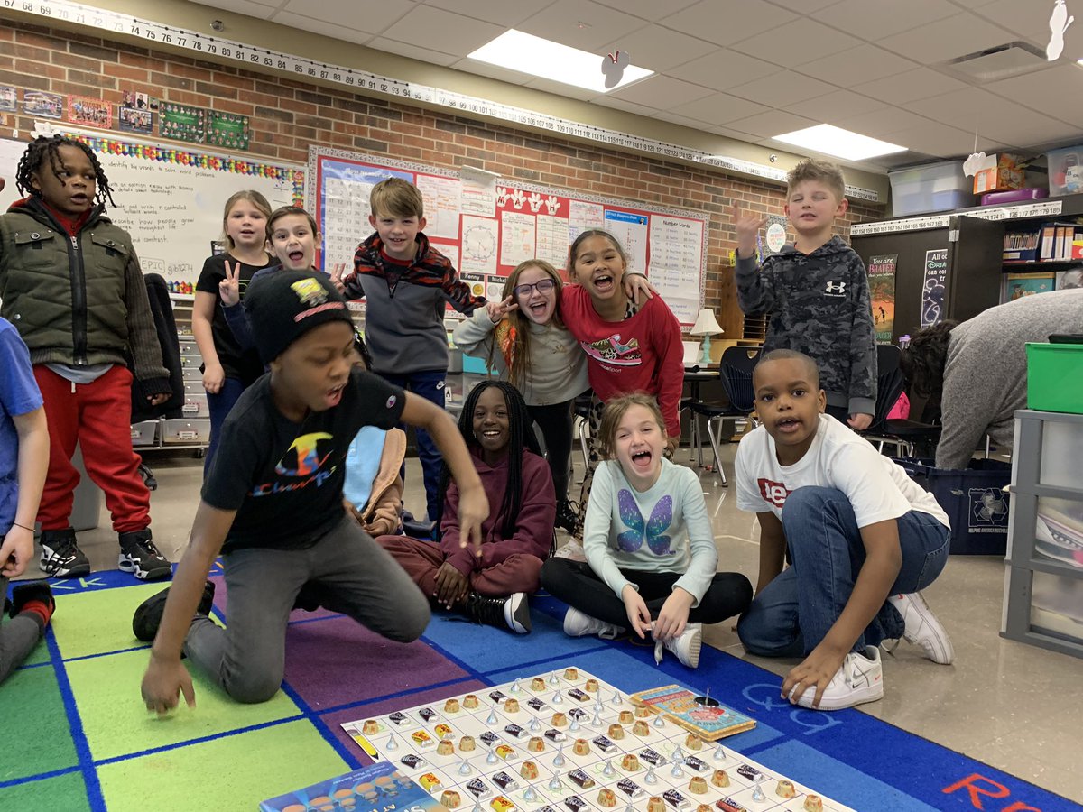 Celebrated the 100th day of school today! Thanks to <a href="/shaunsmith3rd/">Shaun Smith</a> for the 100 piece candy scavenger hunt idea! We had fun finding the candy and putting them in the correct order on the hundred grid! #100thdayofschool #cpsbest