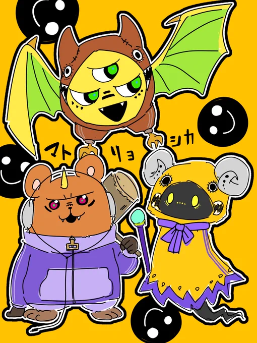 3人も描いてみたかったので描いた 