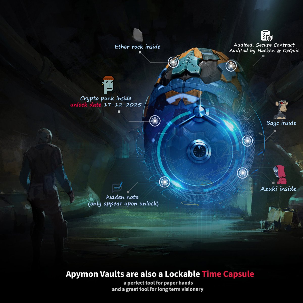 Apymon: Revolution (@apymonofficial) on Twitter photo Apymon Vaults are LIVE!! You can create, access and manage your Vault on our website, apymon.com
To celebrate, we are going to give away 1 <a href="/Memeland/">Memeland ❤️ Memecoin</a> Potatoz & 1 <a href="/oddities_xyz/">Moonbirds Oddities</a> !
How to qualify:
✅Own an Apymon Egg
✅ Create a Vault
✅Like
✅RT
✅Tag 2 friends Apymon Vaults are LIVE!! You can create, access and manage your Vault on our website, apymon.com
To celebrate, we are going to give away 1 <a href="/Memeland/">Memeland ❤️ Memecoin</a> Potatoz & 1 <a href="/oddities_xyz/">Moonbirds Oddities</a> !
How to qualify:
✅Own an Apymon Egg
✅ Create a Vault
✅Like
✅RT
✅Tag 2 friends