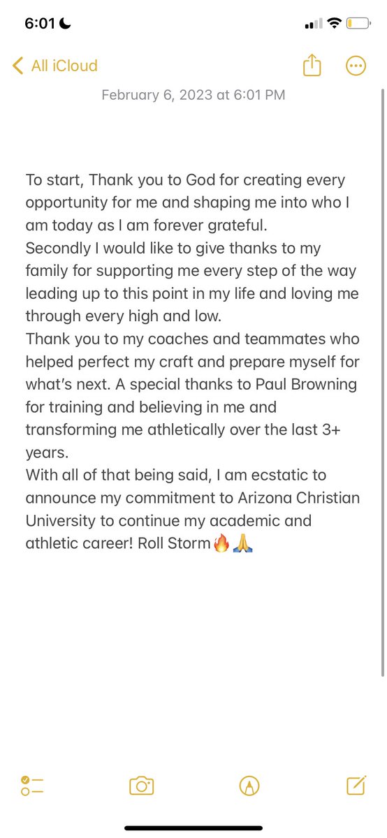 #AGTG COMMITTED!! Happy to be joining the 2022 SAC champions!! #Rollstorm <a href="/firestormfb/">ACU Football 🔥</a> <a href="/HaydenTrujillo_/">Hayden Trujillo</a> @JeffBowenACU <a href="/KelleyBeMoore/">Kelley Moore</a> <a href="/ACUFirestorm/">Arizona Christian Athletics</a> @lionheartpbra <a href="/BradPyatt/">Brad Pyatt</a> <a href="/TheTerryCook/">Coach Terry Cook</a> @AwestFootball