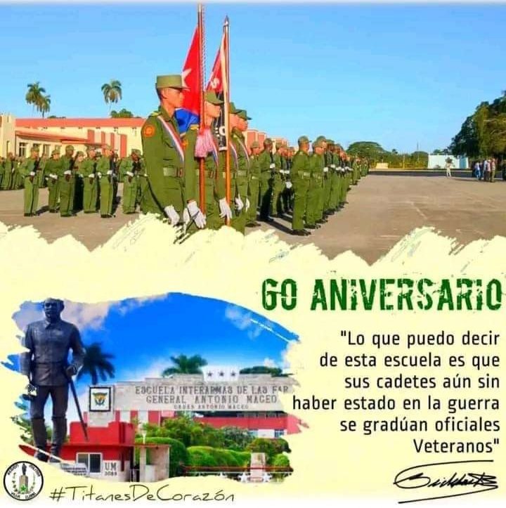 Felicitaciones de la tropa del HMC Carlos J Finlay a los #TitanesDeCorazón en su 60 aniversario