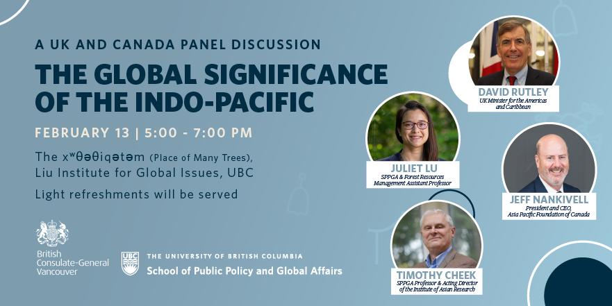 TomCodringtonUK's tweet photo. Want to find out why &amp; how the UK and Canada are investing in Indo-Pacific partnerships? Come along to this event next week👇. Top-notch panelists including a UK Minister, @ubcSPPGA &amp; @AsiaPacificFdn, shame about the moderator. 🇨🇦🌏🇬🇧 https://t.co/KItrbeyIQx
