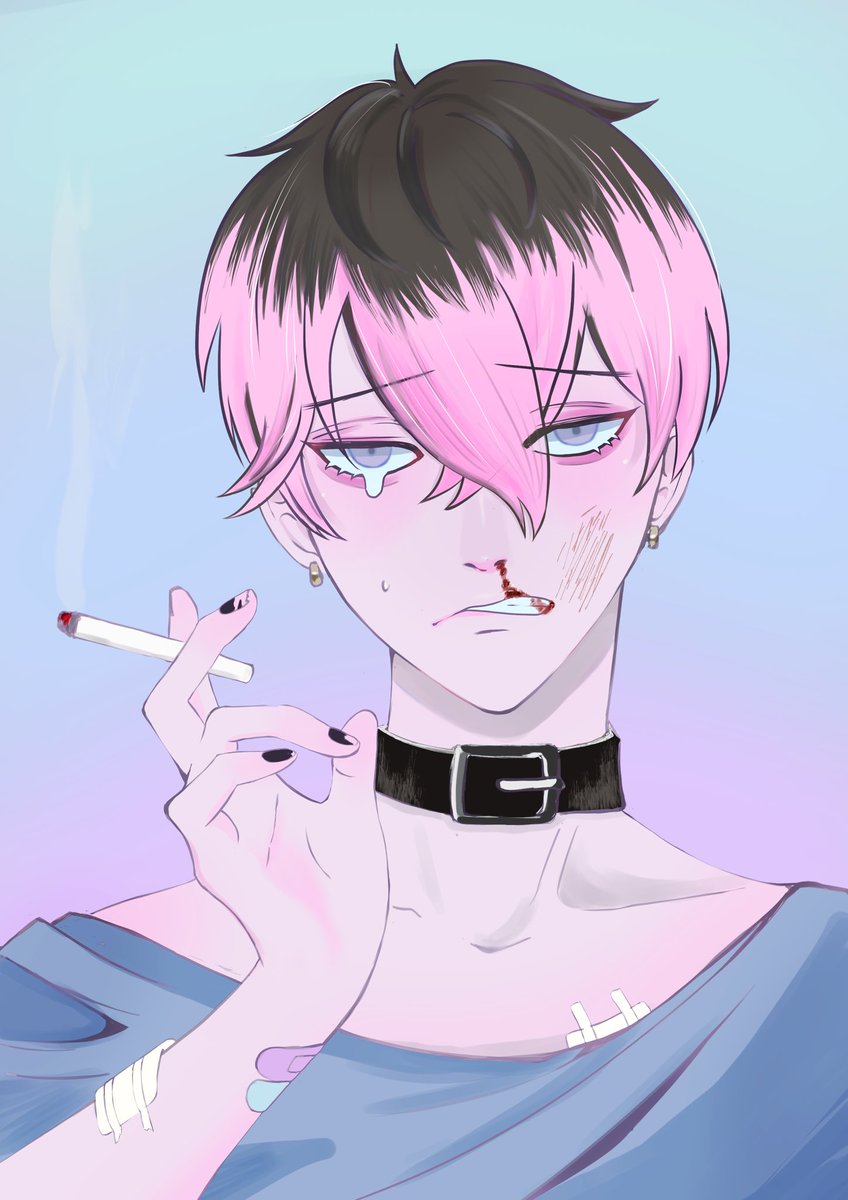 できた🥰私の性癖男子
#創作男子
#イラスト

『クソが』