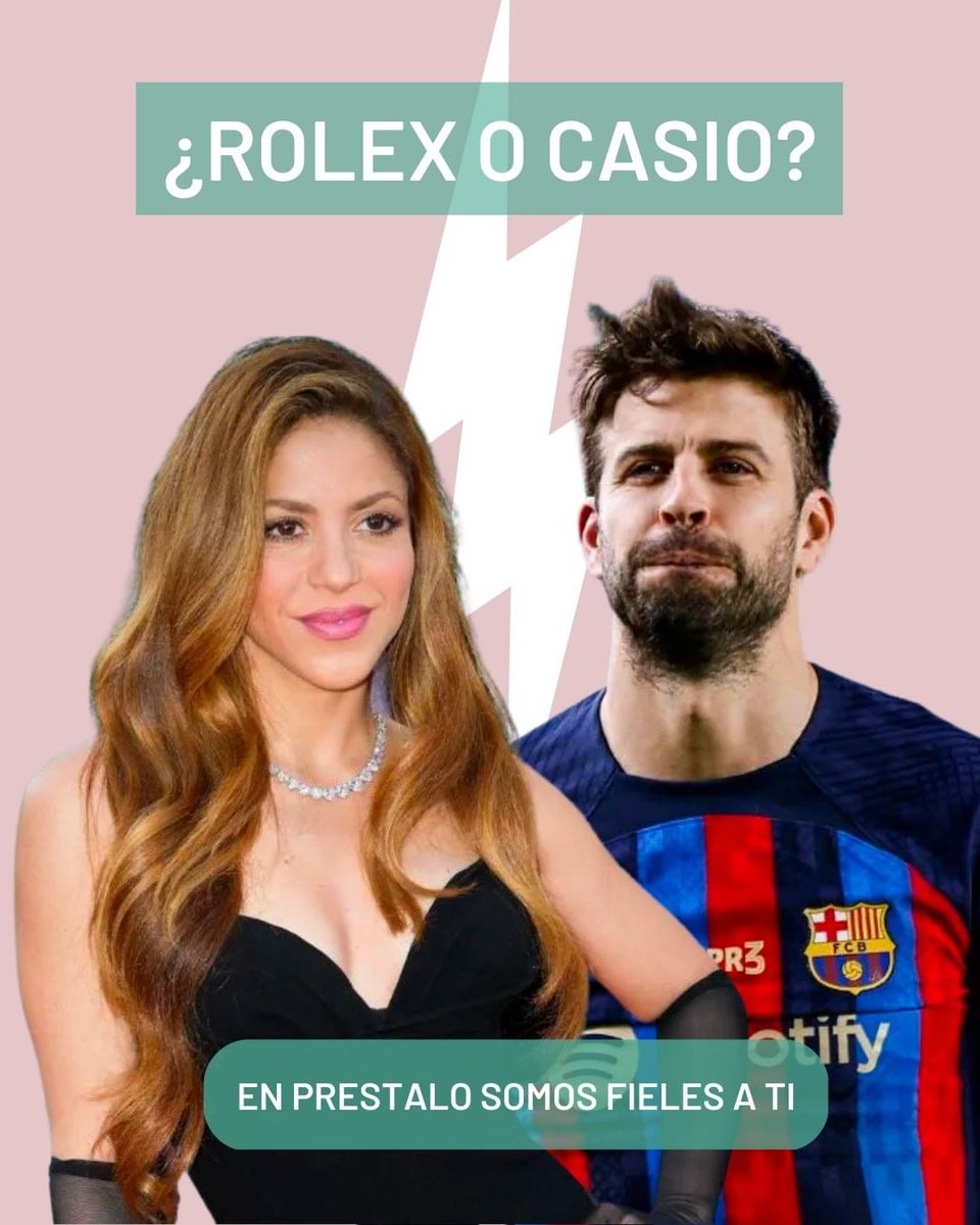 😎Rolex, Casio, Twingo o Ferri, Prestalo es siempre fiel a ti.
¿Y tú con que reloj te identificas?

#shakira #shakirashakira #shakirafans #shakirafan #shakifans