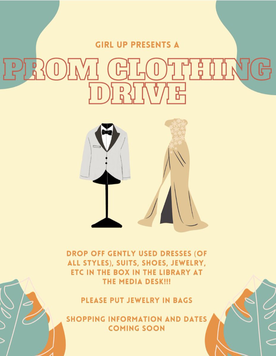 cool people donate old prom fits!!!

PSA to parents as well: feel free to drop your kids clothing in the schools front office or dm the account and we will send someone to pick up the dress from you ❤️‍🔥❤️‍🔥❤️‍🔥