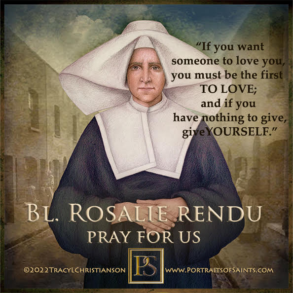 Portraits of Saints on Twitter "Happy Feast Day Bl. Rosalie Rendu Born