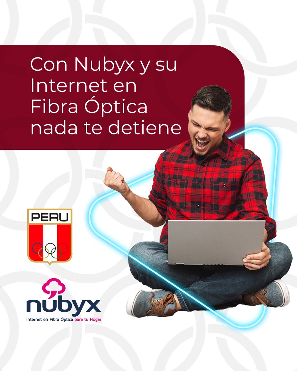 copteamperu's tweet photo. ⚡️Disfruta de alta velocidad con Internet en Fibra Óptica de Nubyx.

@NubyxPeru  

#COPPeru #CopInforma #sport #deporte #deporteperuano #atleta #deportistas #movimientolímpico #olímpic #olimpismo https://t.co/Sr2M6zl1Z9