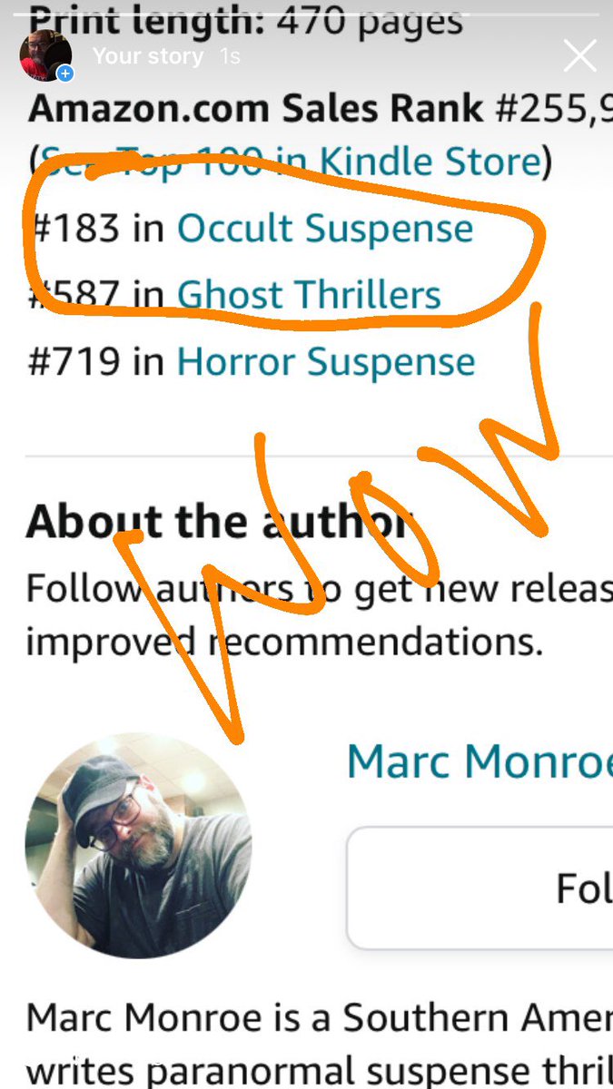 No clue how my 2018 small town ghost story is in the top 200. Ghosts of Black Bear Mountain by Marc Monroe. #smalltownhorror #ghoststories #horrorreader #horrorfan #HorrorCommunity #HorrorFamily