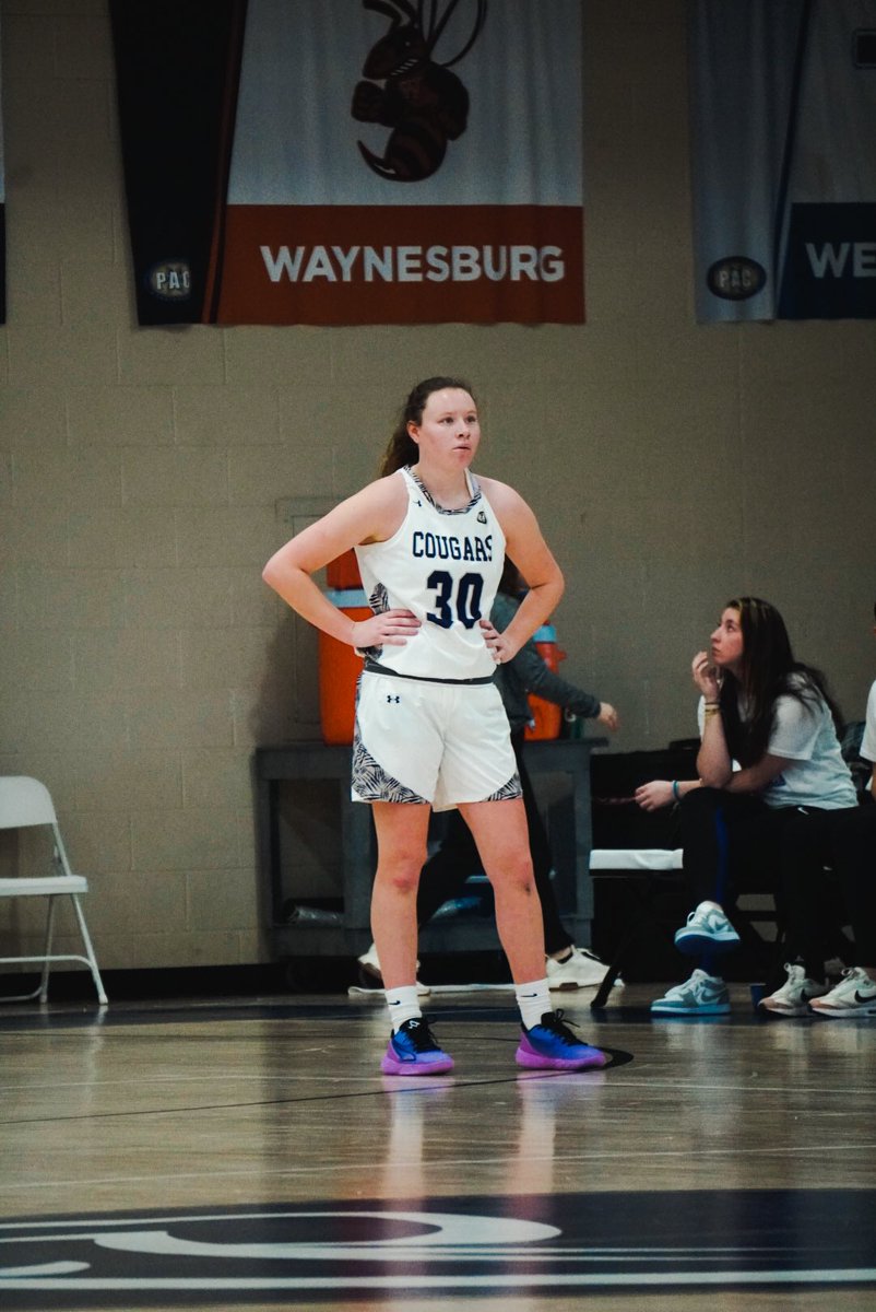 Another ⭐️ first year, this time, Hannah Chenault, earns PAC Rookie of the Week! Hannah went for 19pts (5-8 3pt) vs St. Vincent and 12pts, 5reb vs Grove City last week. Hannah is the 3rd Cougar freshman to earn the honor this season, joining Alyssa Laukus &amp; Katie Schaible.